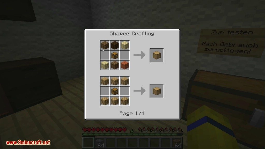 Storage Drawers Mod Crafting Recipes 1