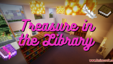 treasure in the library map 1 15 2 for minecraft