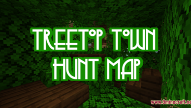 treetop town hunt map 1 17 1 for minecraft