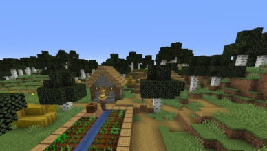 village in the birch forest seed views 86