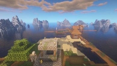 village on a lonely island in the ocean seed 1 16 5 views 832