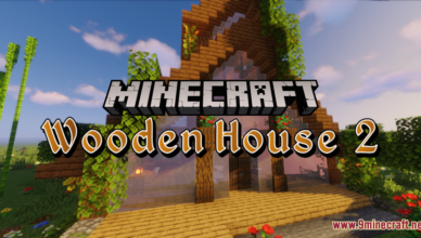 wooden house 2 map 1 17 1 for minecraft