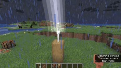 caves and cliffs update lightning rods