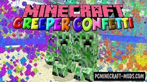 Creeper Confetti - Tweak Mod For Minecraft 1.17.1, 1.16.5, 1.12.2