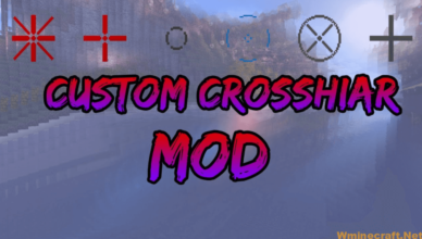 custom crosshair mod 1 17 1 1 16 5 change the default minecraft crosshair
