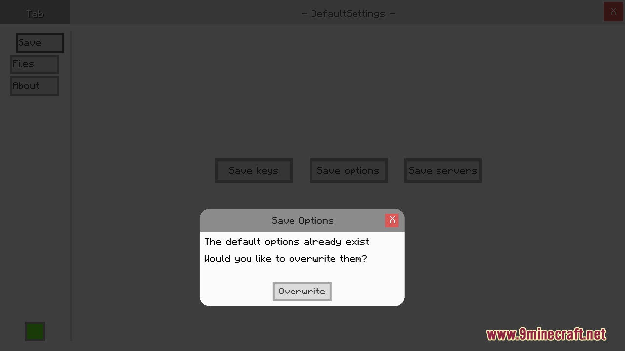 DefaultSettings Mod Screenshots 1