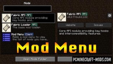 fabric mod menu config gui mod for minecraft 1 17 1 1 16 5