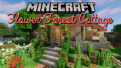 flower forest cottage map 1 17 1 for minecraft