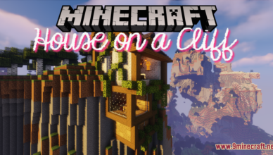 house on a cliff map 1 17 1 for minecraft