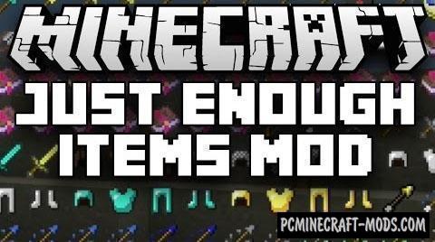 Just Enough Items (JEI) - GUI Mod For Minecraft 1.17.1, 1.16.5, 1.12.2