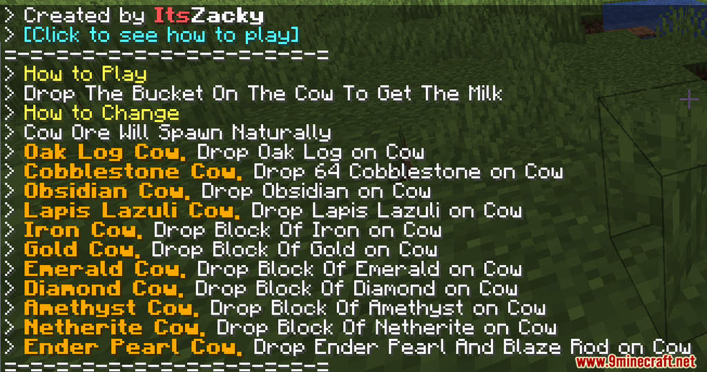 Minecraft But Cows Make Ore Data Pack Screenshots (1)