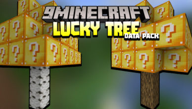 minecraft but trees grow lucky block data pack 1 17 1 1 16 5 lucky tree