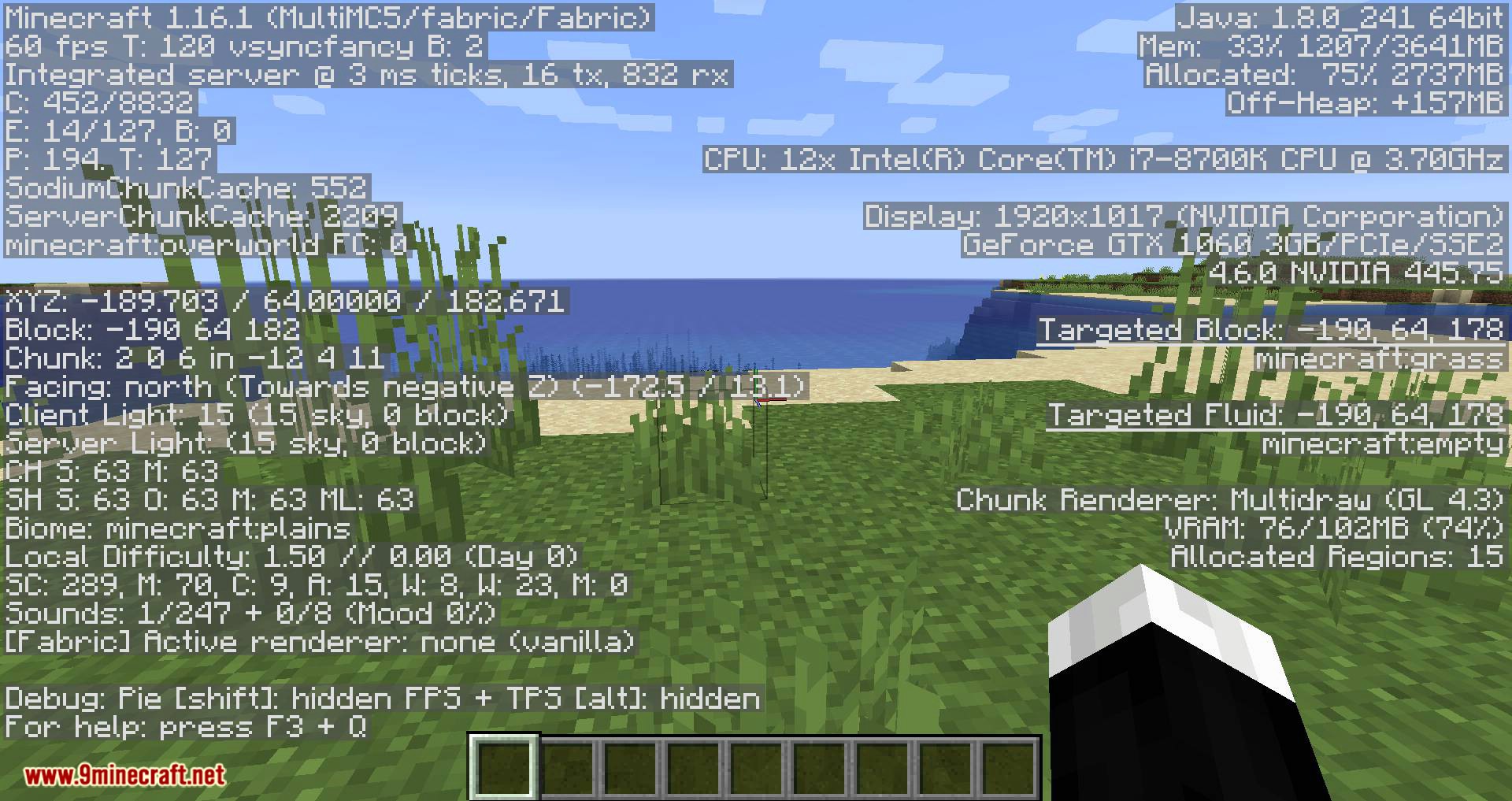 MiniHUD mod for minecraft 06