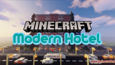 modern hotel map 1 17 1 for minecraft