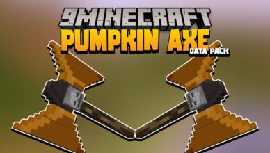 pumpkin axe data pack 1 17 1 halloween weapon