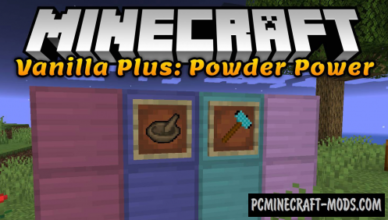 vanilla plus powder power items mod for mc 1 17 1 1 16 5 1 12 2