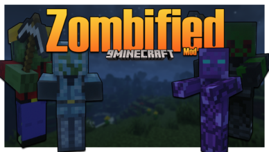zombified mod 1 17 1 new types of zombie
