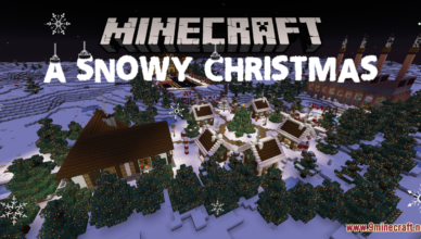 a snowy christmas map 1 17 1 for minecraft