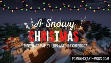 a snowy christmas map for minecraft