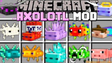 axololt mod 1 17 1 colorful variants of axolols for pets