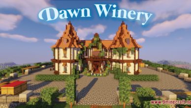dawn winery map 1 17 1 for minecraft