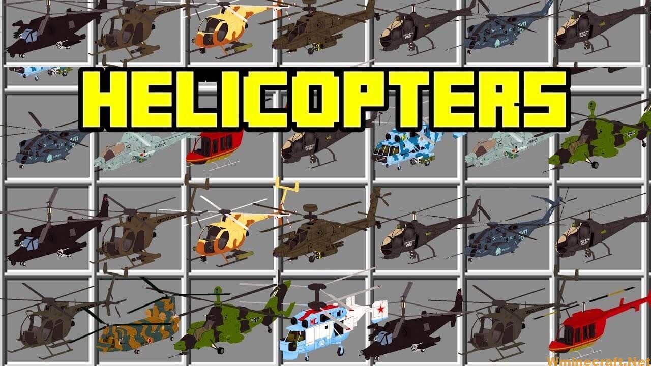 Download Mc Helicopter Mod 1 12 2 1 7 10 Little Like Flan S Mod Minecraft