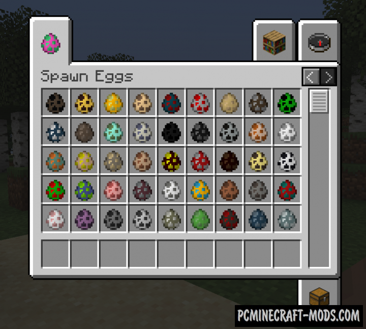 Egg Tab - GUI Tweak Mod For Minecraft 1.18, 1.17.1, 1.16.5