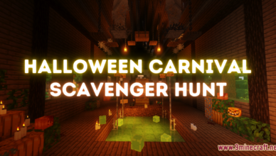 halloween carnival scavenger hunt map 1 17 1 for minecraft