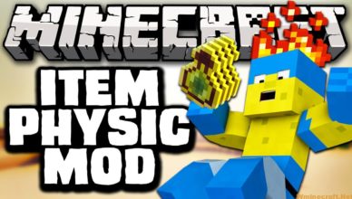 itemphysic mod 1 17 1 1 16 5 for minecraft more realistic blocks