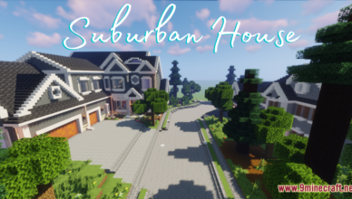 large suburban house map 1 17 1 for minecraft