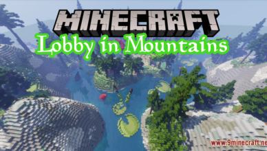lobby in mountains map 1 17 1 for minecraft