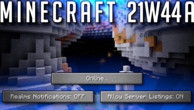 minecraft 1 18 snapshot 21w44a new server listing feature