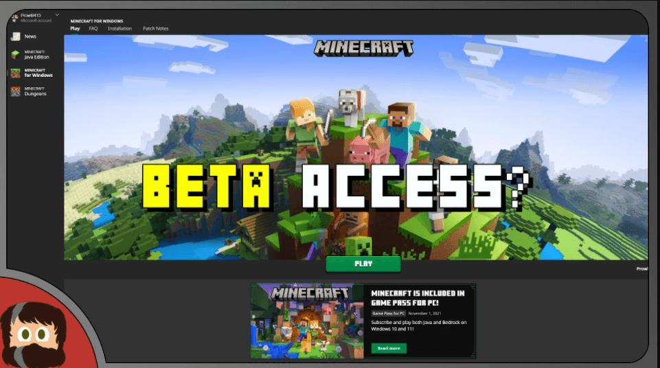 Minecraft launcher