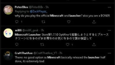new minecraft launcher reported to be bugged