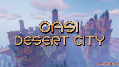 oasi desert city map 1 17 1 for minecraft