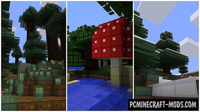 oCd 16x16 Simple Texture Pack For MC 1.18, 1.17.1, 1.16.5