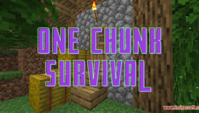 one chunk survival map 1 17 1 for minecraft