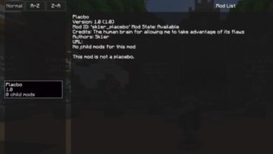 placebo mod 1 17 1 1 16 5 for minecraft