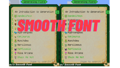 smooth font mod 1 12 2 1 11 2 active for most texts of many mods