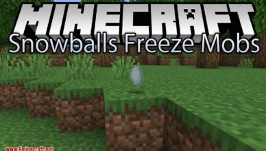 snowballs freeze mobs mod 1 17 1 1 16 5 snowballs is more powerful now