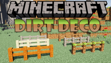 dirt deco mod 1 18 2 1 17 1 build your homes out of dirt