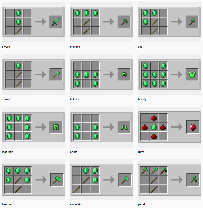 Easy Emerald Tools _ More mod for minecraft 23