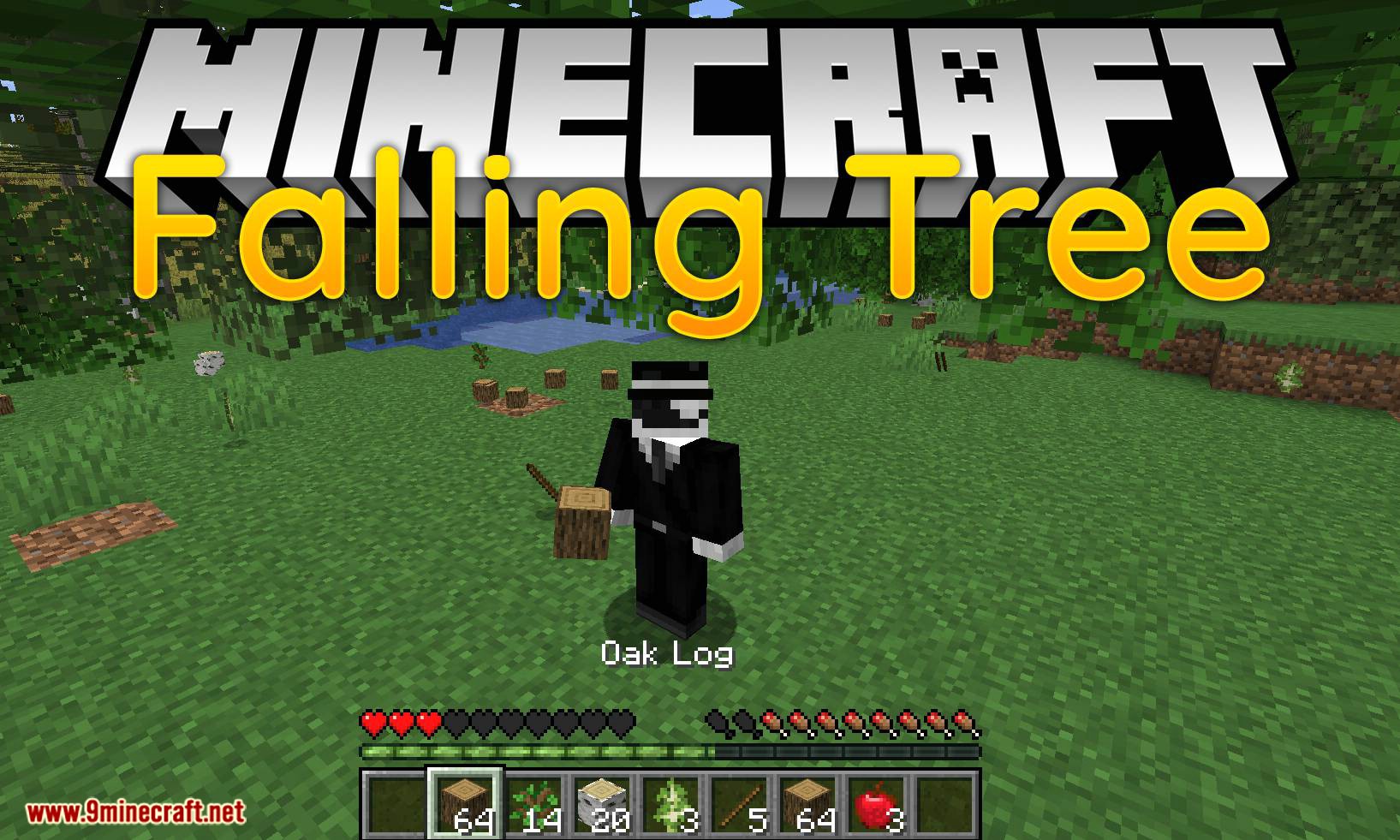 Falling Tree mod for minecraft logo