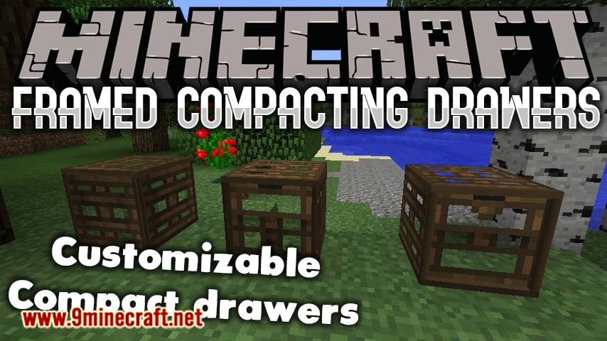 Framed Compacting Drawers mod for minecraft logo