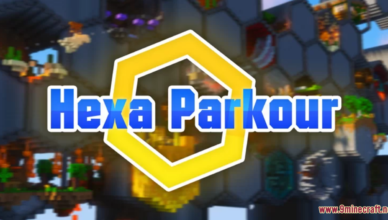 hexa parkour map 1 18 1 a hexagon themed parkour