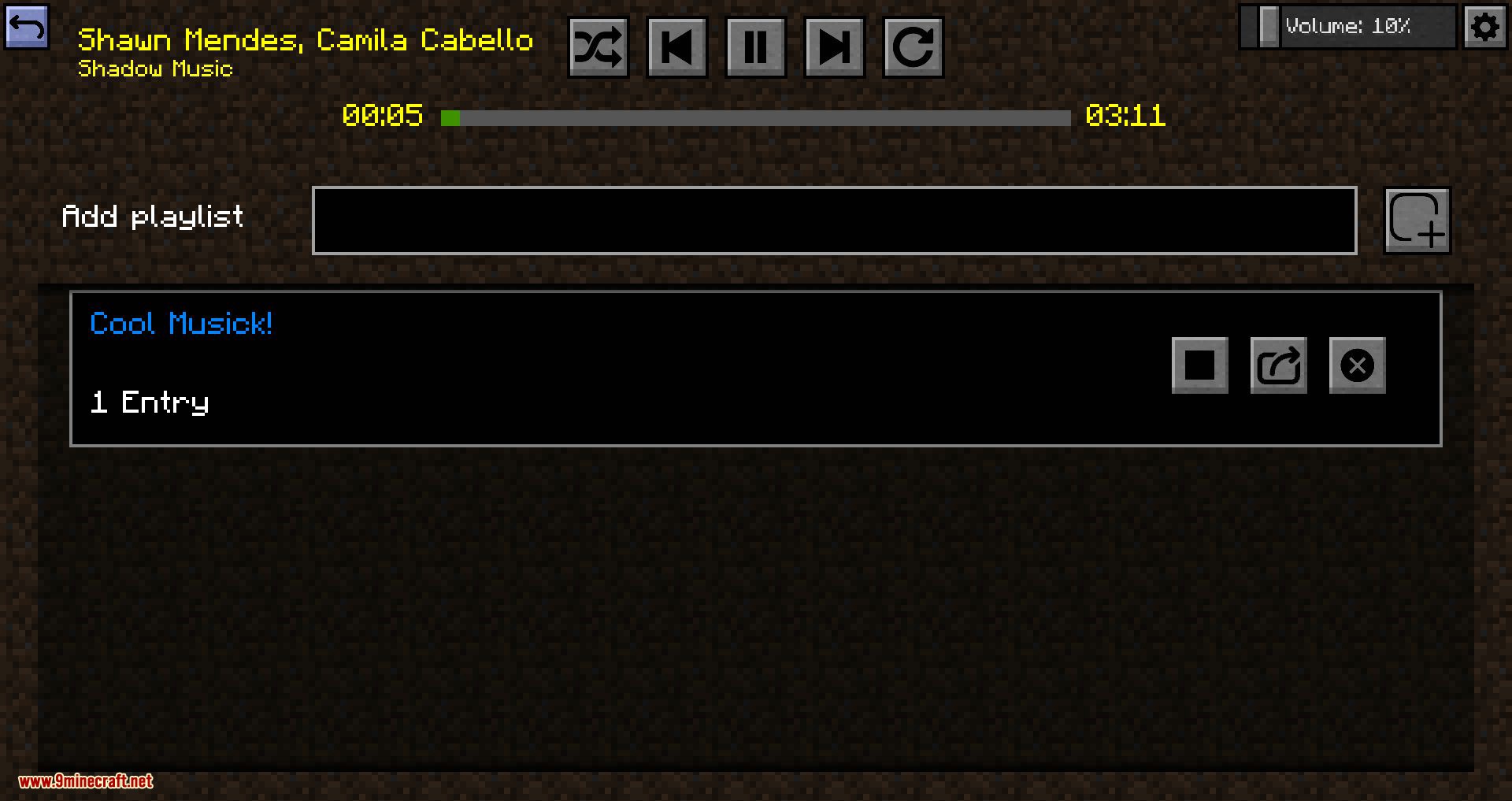 Music Player mod for minecraft 06