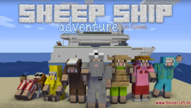 sheep ship adventure map 1 18 2 complete tasks around the ship