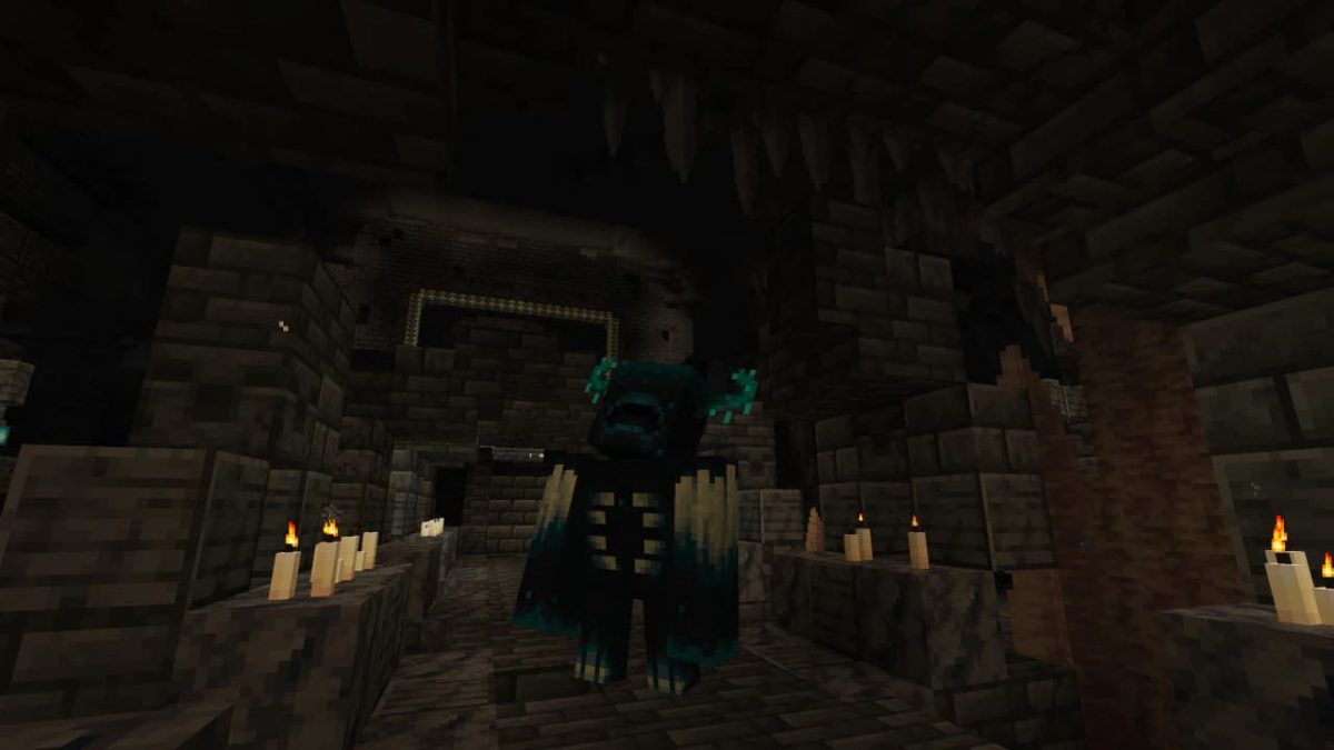 biome deep dark minecraft avec warden