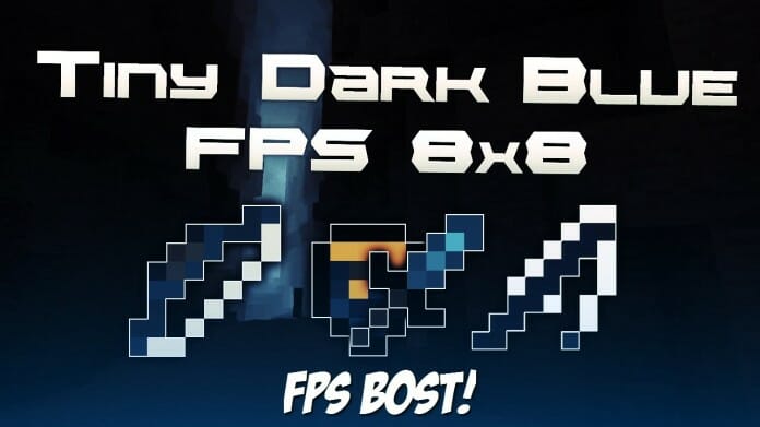 Tiny Dark Blue FPS PvP Texture Pack