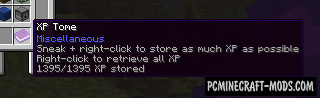 XP Tome - Magic item Mod For Minecraft 1.18.2, 1.17.1, 1.12.2
